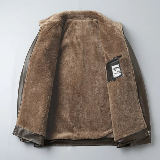 "Finta Pelle" – Fleece PU Jacket By Enzo Bellari®