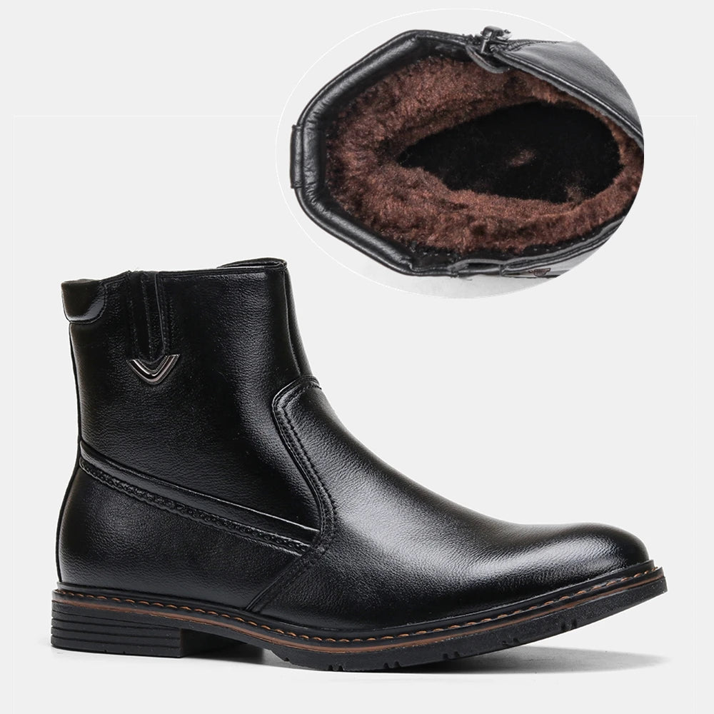 "Neve Forte" – Leather Winter Boots By Enzo Bellari®