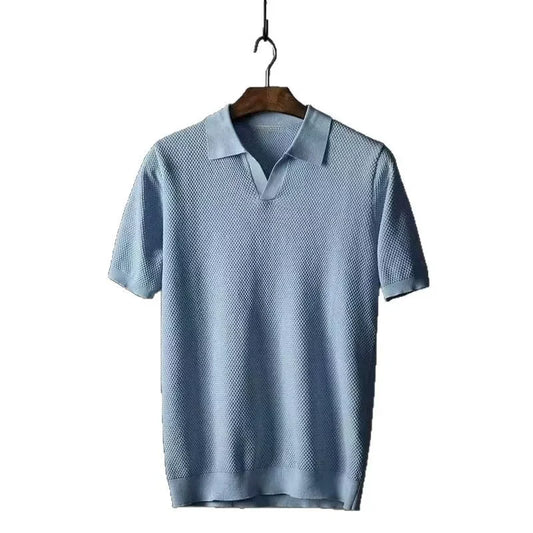 "Vera Luce" – Cotton Short Sleeve Polo Shirt By Enzo Bellari®