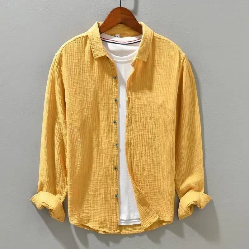 "Fior di Vento" – Pleated Yarn Shirt By Enzo Bellari®