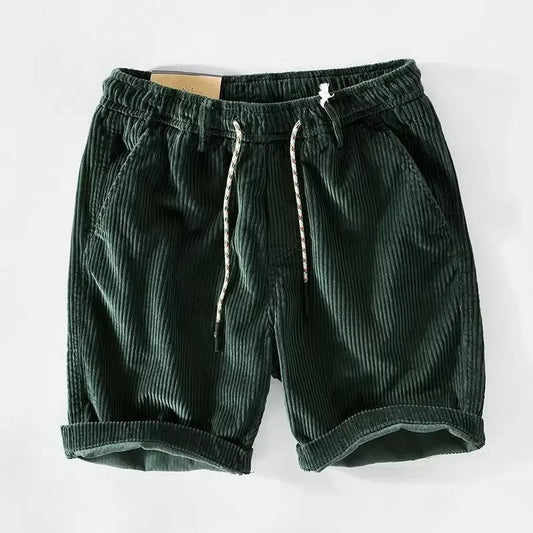 "Onda di Seta" – Vintage Corduroy Work Shorts By Enzo Bellari®