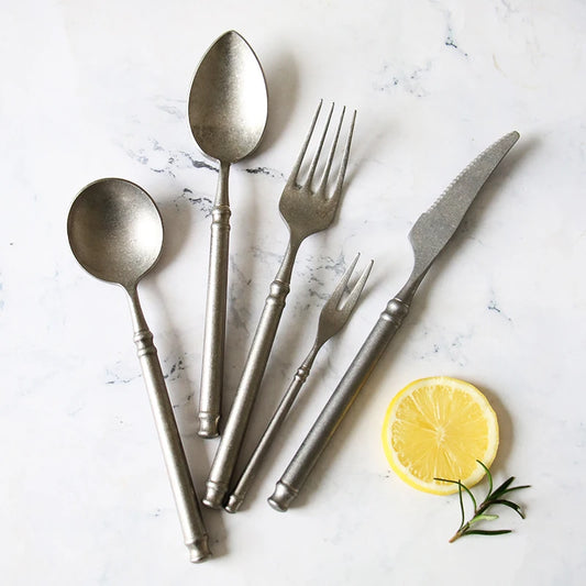 "Acciaio Retrò" – Stainless Flatware Cutlery Set By Enzo Bellari®