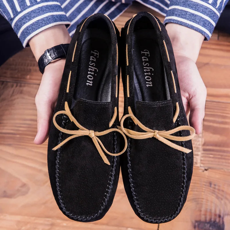 "Nodo Soffice" – Suede Lace-up Loafers By Enzo Bellari®