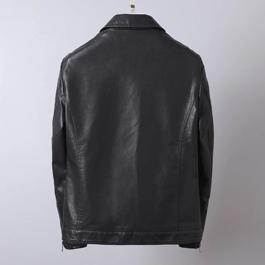 "Vento d’Ottobre" – Leather Lapel Jacket By Enzo Bellari®