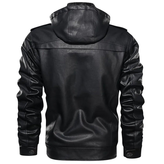 "Il Freddo" – Hooded Leather Jacket By Enzo Bellari®