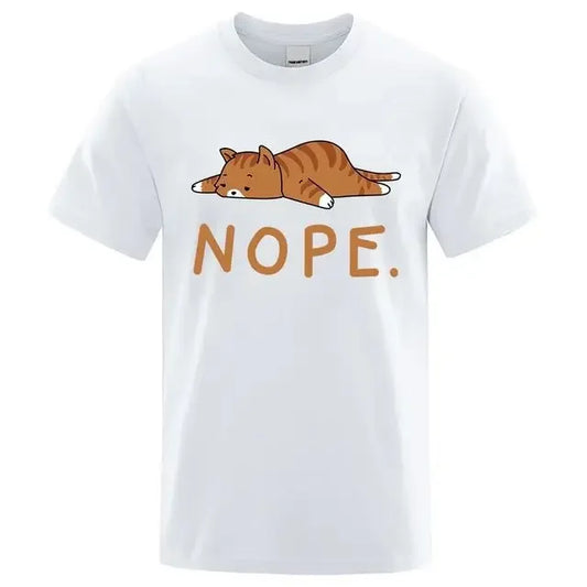 "Gatto Ribelle" – NOPE Cat T-shirt By Enzo Bellari®