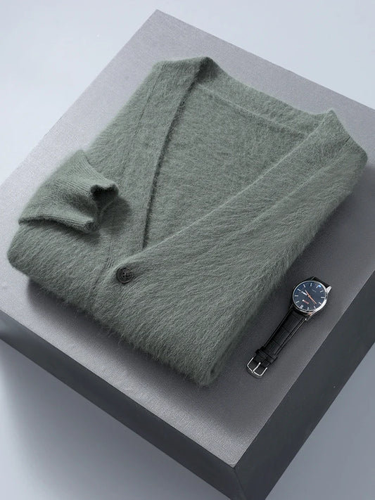 "Sole di Capri" – V-neck Cashmere Cardigan By Enzo Bellari®