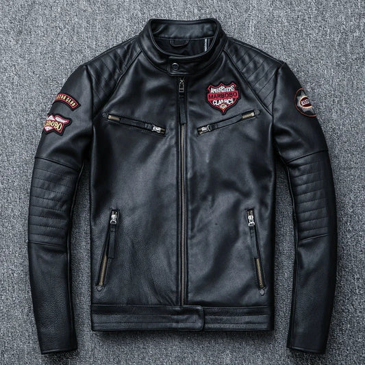 "Teschio Nero" – Skull Moto Jacket By Enzo Bellari®