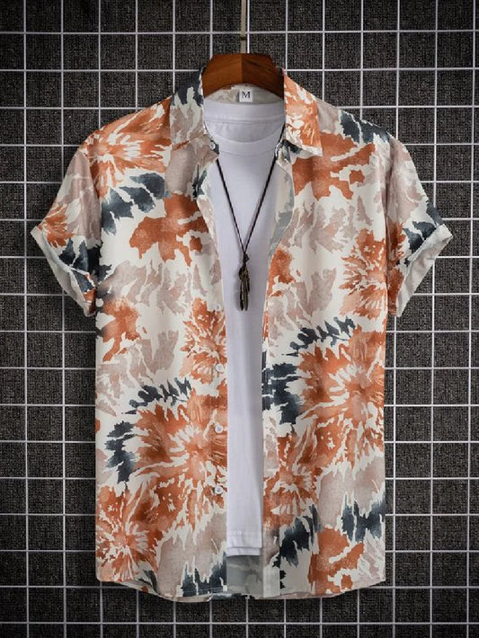 "Stampa Estiva" – Retro Lapel Shirt By Enzo Bellari®