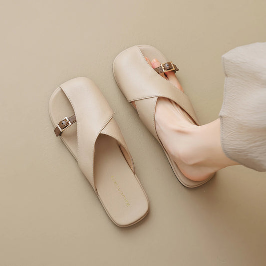 "Luce di Mare" – Korean Style Casual Mules By Enzo Bellari®