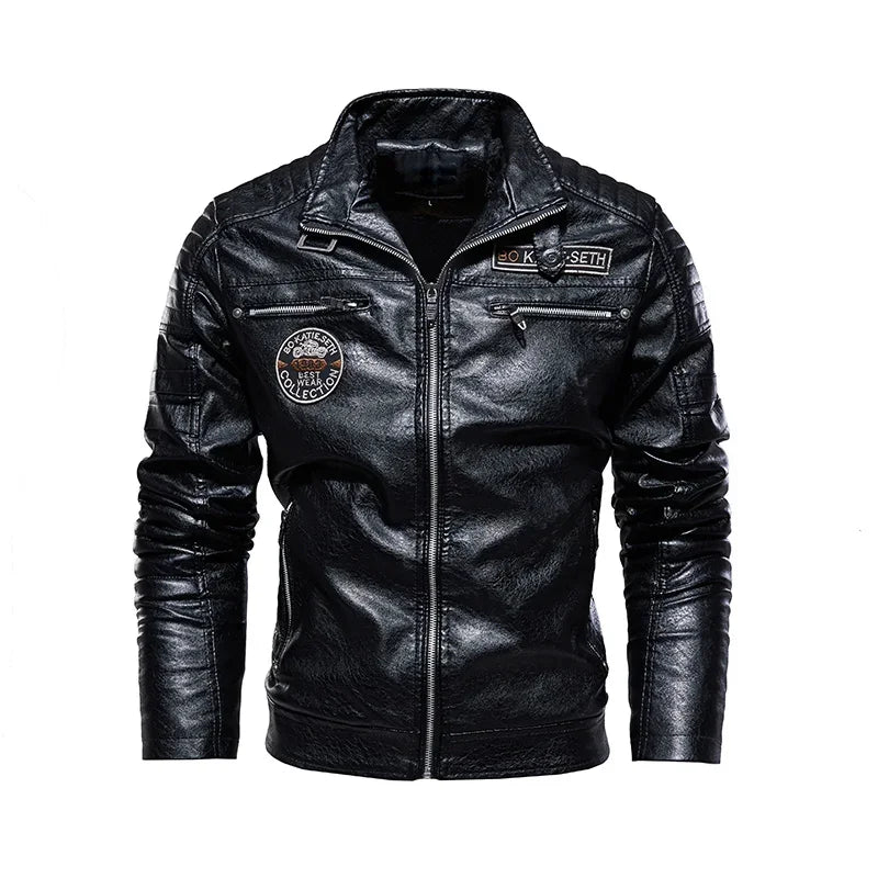 "Strada Gelida" – Fleece Leather Jacket By Enzo Bellari®