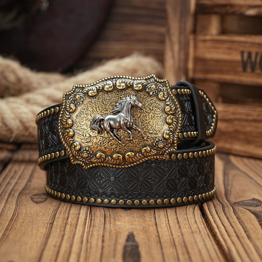 "Aria Serenata" – Western Cowboy PU Leather Belt By Enzo Bellari®