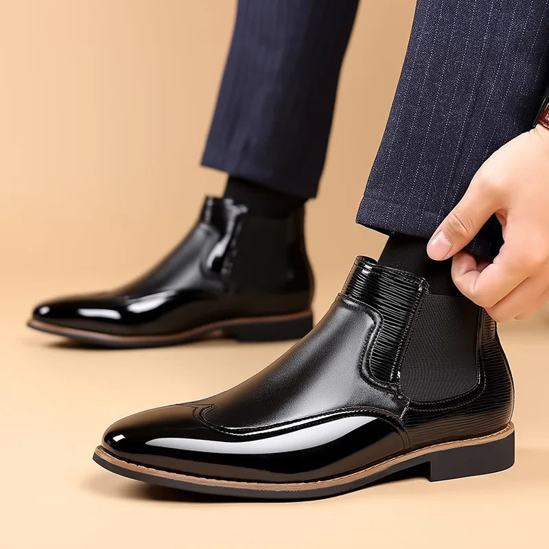 "Classe Eterna" – Chelsea Leather Boots By Enzo Bellari®
