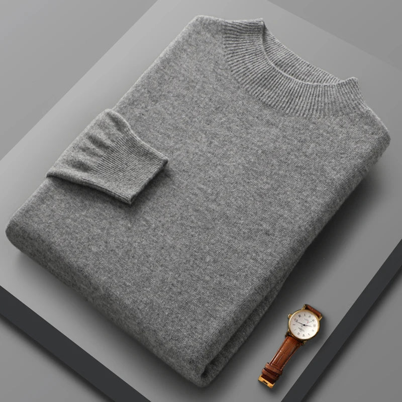 "Luce di Mare" – Wool High Neck Pullover By Enzo Bellari®