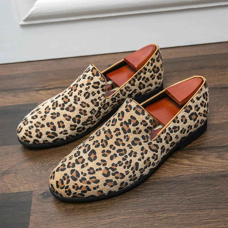 "Sole di Capri" – Leopard Print Loafers By Enzo Bellari®