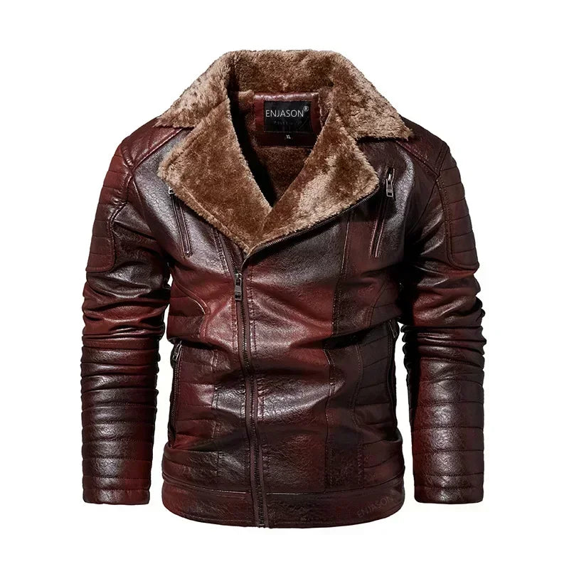 "Collare Regale" – Fur Leather Jacket By Enzo Bellari®