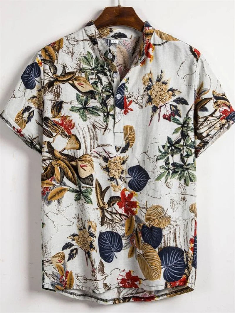 "Stampa Estiva" – Retro Lapel Shirt By Enzo Bellari®