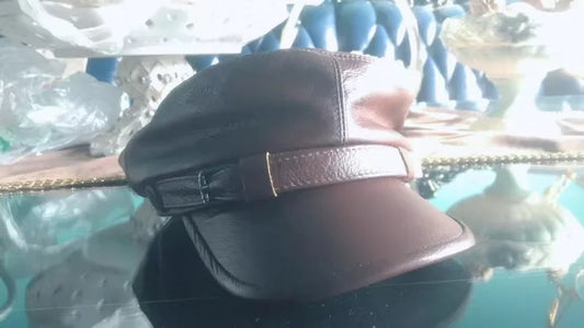 "Berretto Urbano" – Leather Beret Hat By Enzo Bellari®