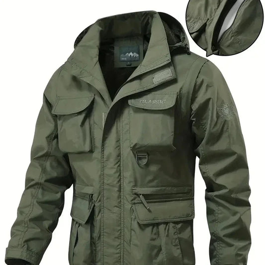 "Bello Sogno" – Casual Waterproof Cargo Jacket By Enzo Bellari®
