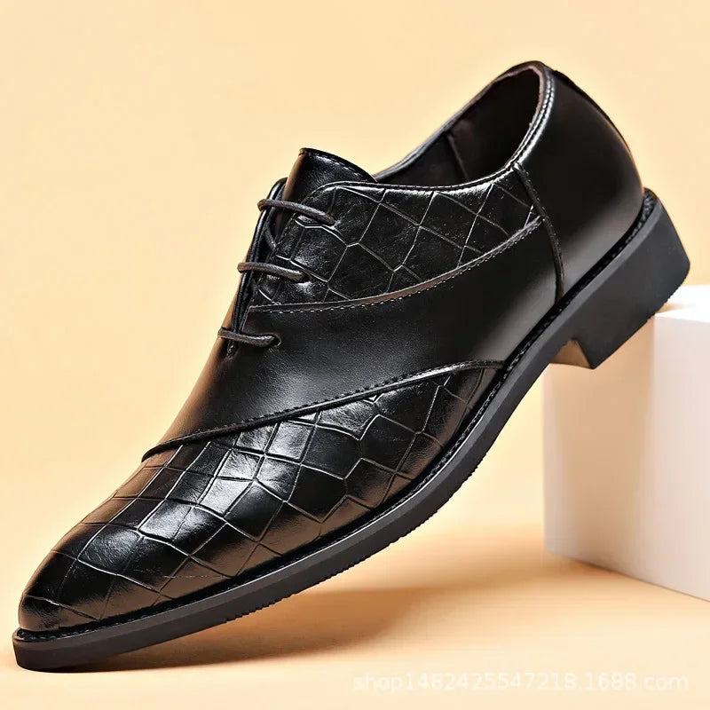 "Eleganza Nobile" – Leather Derby Shoes By Enzo Bellari®