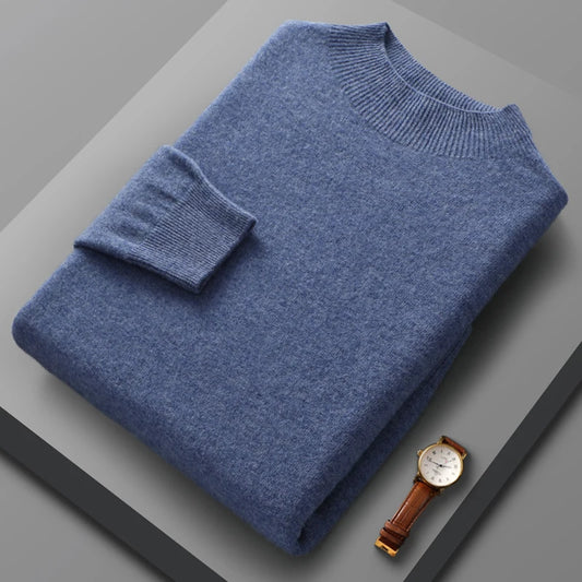 "Luce di Mare" – Wool High Neck Pullover By Enzo Bellari®