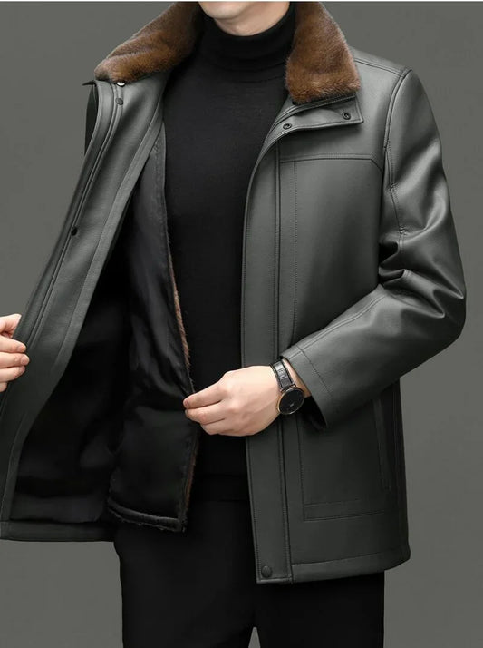 "Pelle Reale" – Sheepskin Mink Coat By Enzo Bellari®