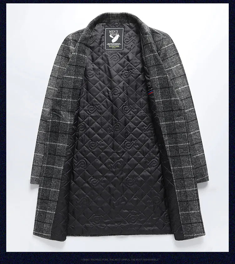 "Taglio Lungo" – Mid-Length Woolen Coat By Enzo Bellari®