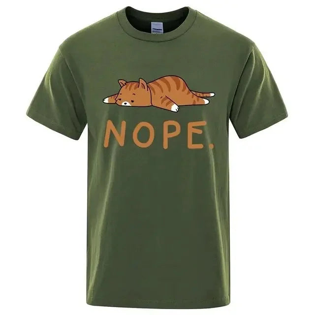 "Gatto Ribelle" – NOPE Cat T-shirt By Enzo Bellari®