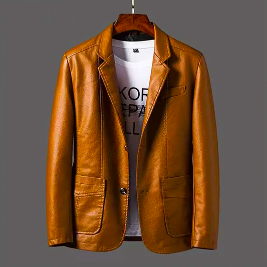 "Sole di Capri" – Retro Leather Streetwear Jacket By Enzo Bellari®