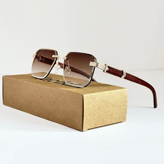 "Occhio Legnoso" – Wooden Square Sunglasses By Enzo Bellari®