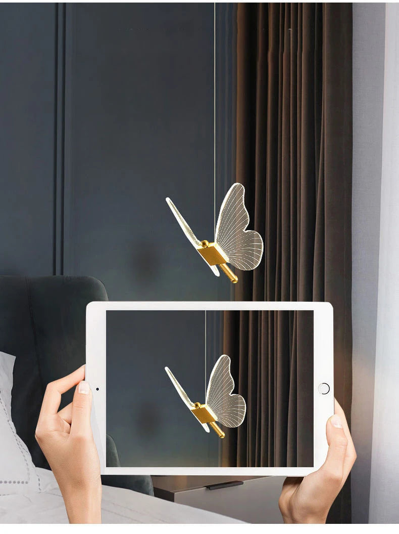 "Onda di Seta" – Butterfly Pendant Chandelier By Enzo Bellari®