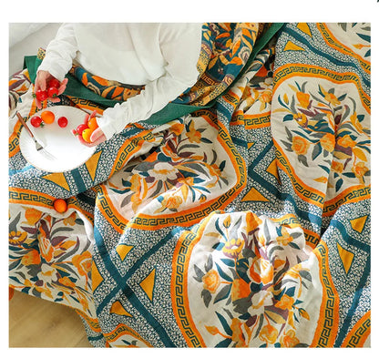 "Vento Lieve" – Cotton Gauze Throw Blanket By Enzo Bellari®