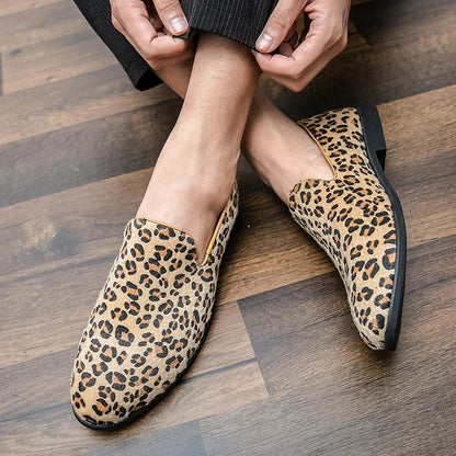 "Sole di Capri" – Leopard Print Loafers By Enzo Bellari®