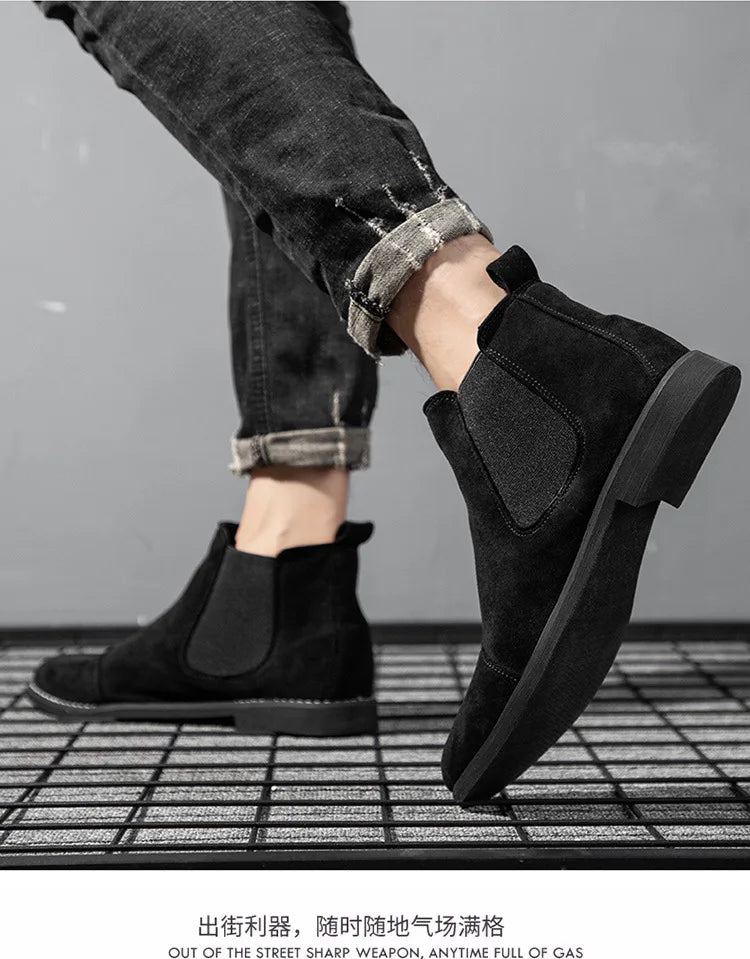 "Colore Solare" – Yellow Chelsea Boots By Enzo Bellari®