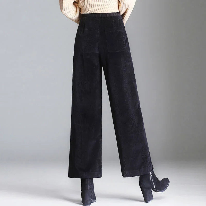 "Gamba Larga" – Corduroy Palazzo Trousers By Enzo Bellari®
