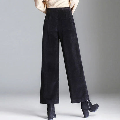 "Gamba Larga" – Corduroy Palazzo Trousers By Enzo Bellari®