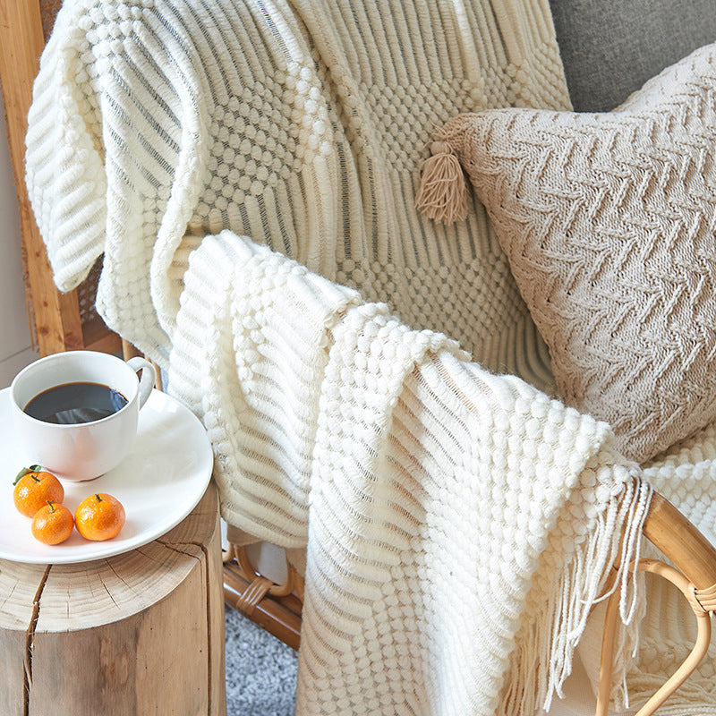 "Cielo Stellato" – Nordic Knit Sofa Blanket By Enzo Bellari®