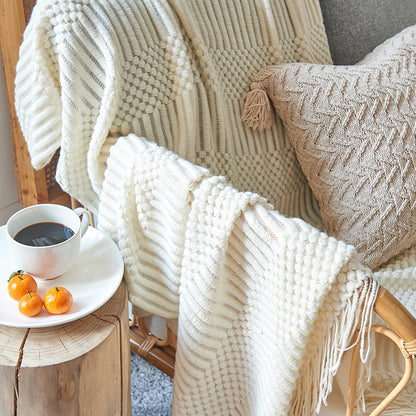 "Cielo Stellato" – Nordic Knit Sofa Blanket By Enzo Bellari®