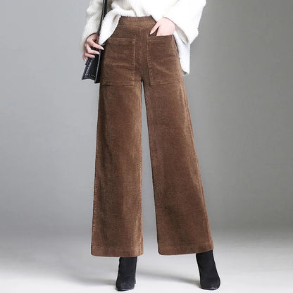 "Gamba Larga" – Corduroy Palazzo Trousers By Enzo Bellari®