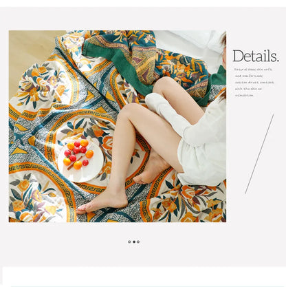 "Vento Lieve" – Cotton Gauze Throw Blanket By Enzo Bellari®