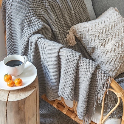 "Cielo Stellato" – Nordic Knit Sofa Blanket By Enzo Bellari®