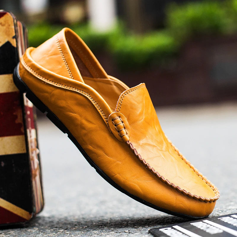 "Oro di Mare" – Casual Leather Loafers By Enzo Bellari®