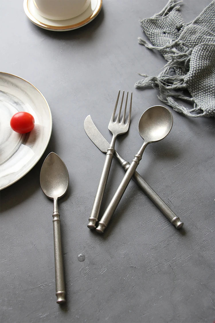 "Acciaio Retrò" – Stainless Flatware Cutlery Set By Enzo Bellari®
