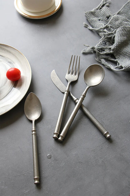 "Acciaio Retrò" – Stainless Flatware Cutlery Set By Enzo Bellari®