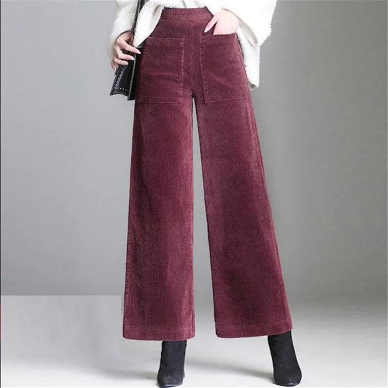 "Gamba Larga" – Corduroy Palazzo Trousers By Enzo Bellari®