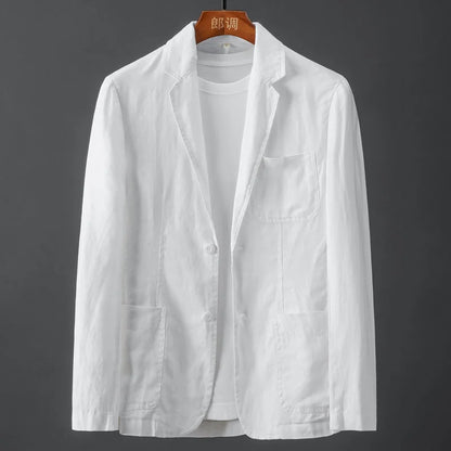 "Il Bianco" – Cotton-Linen Blazer By Enzo Bellari®