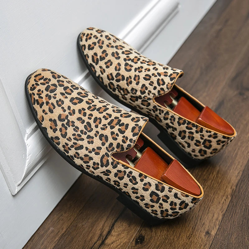 "Sole di Capri" – Leopard Print Loafers By Enzo Bellari®