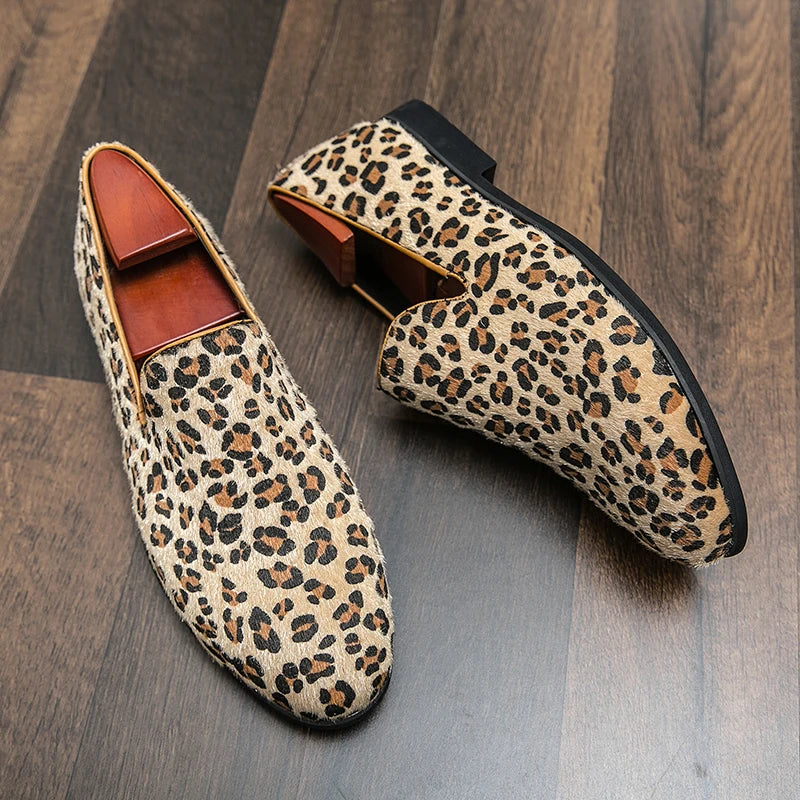 "Sole di Capri" – Leopard Print Loafers By Enzo Bellari®