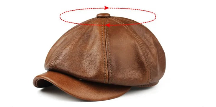 "Berretto Retrò" – Brown Beret Hat By Enzo Bellari®