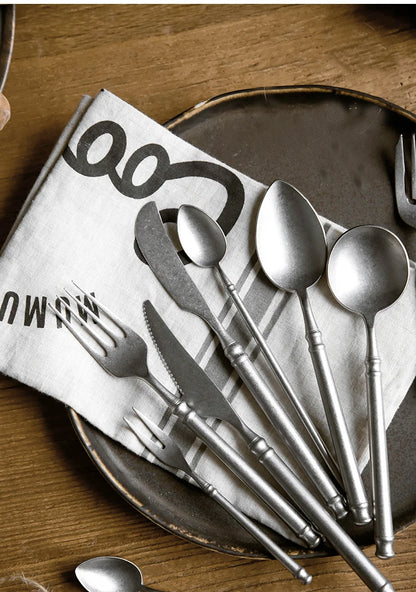 "Acciaio Retrò" – Stainless Flatware Cutlery Set By Enzo Bellari®
